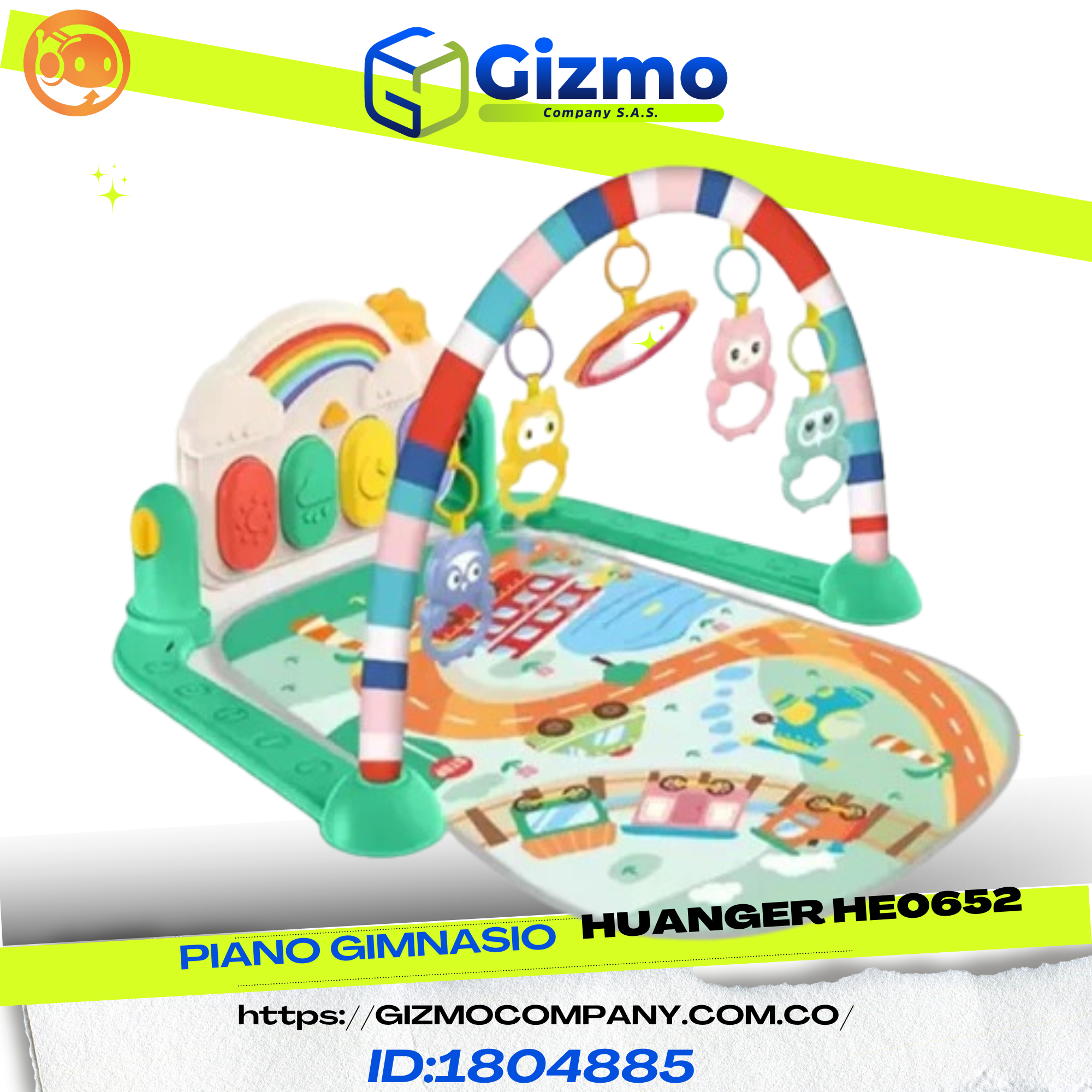 Piano Gimnasio Musical Para Bebe Huanger